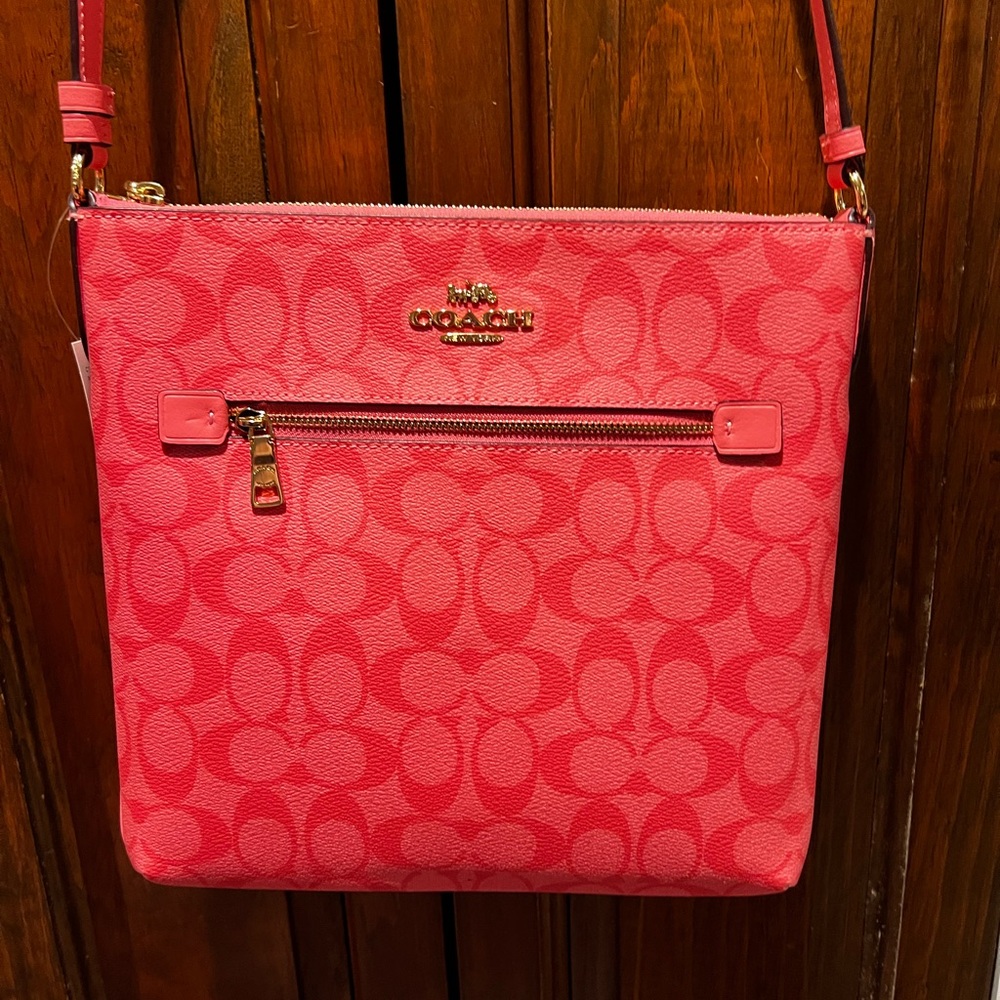 Coach Pink Crossbody Bag - Picture 9 of 16
